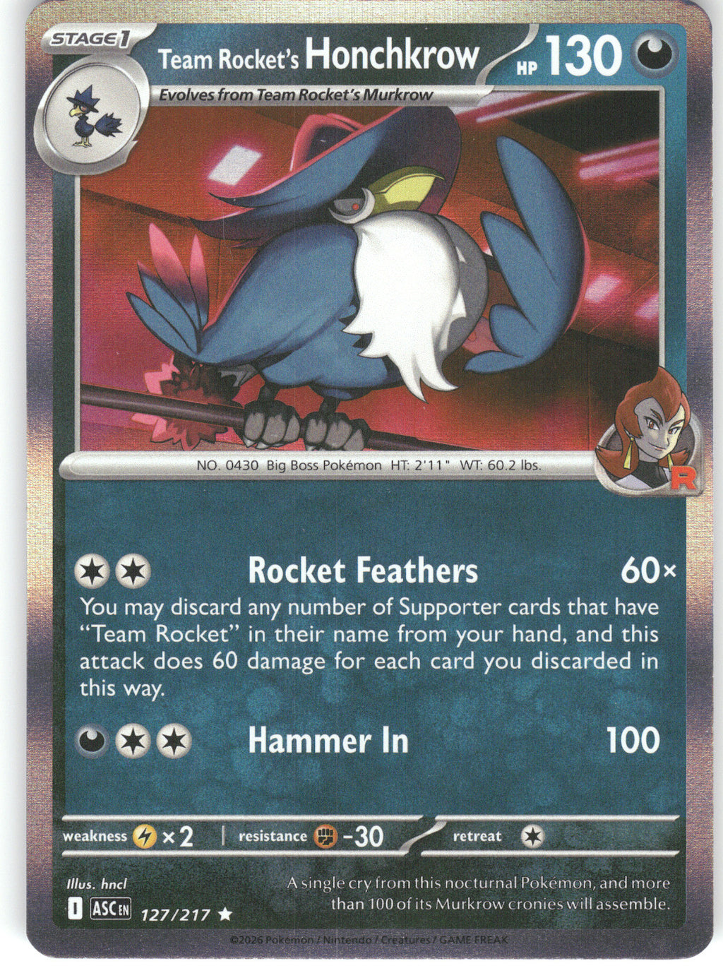 Team Rocket's Honchkrow