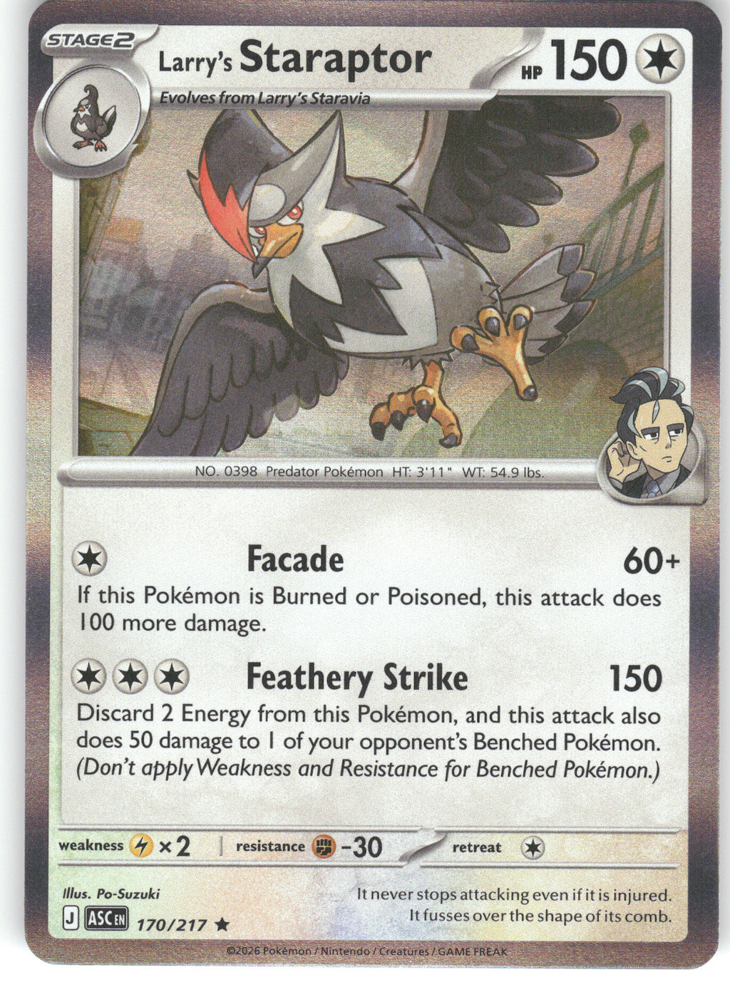 Larry's Staraptor - 170/217