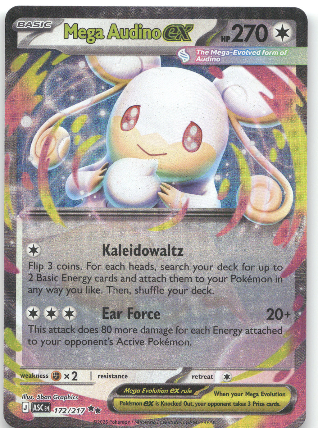 Mega Audino ex - 172/217