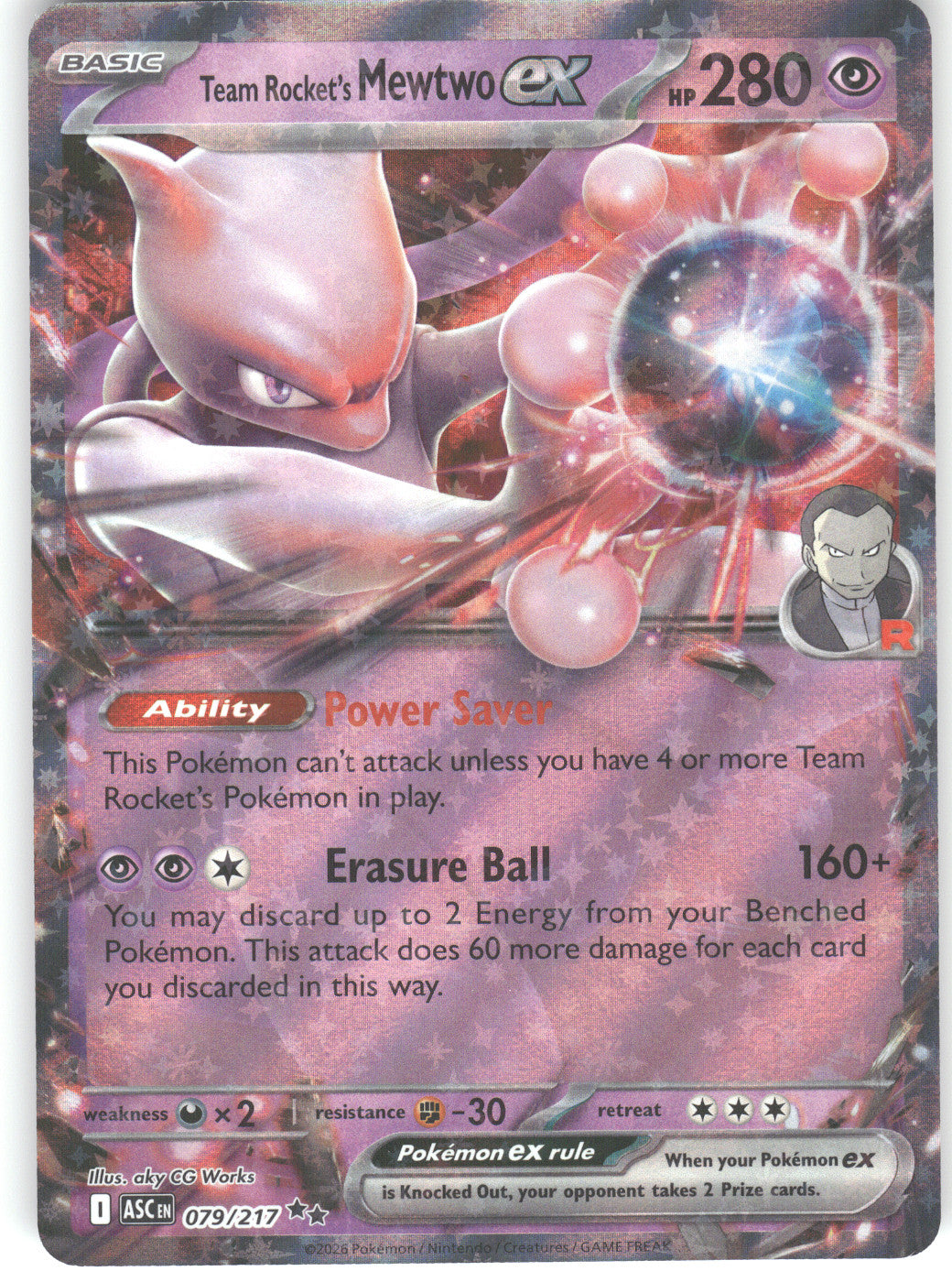 Team Rocket's Mewtwo ex - 079/217
