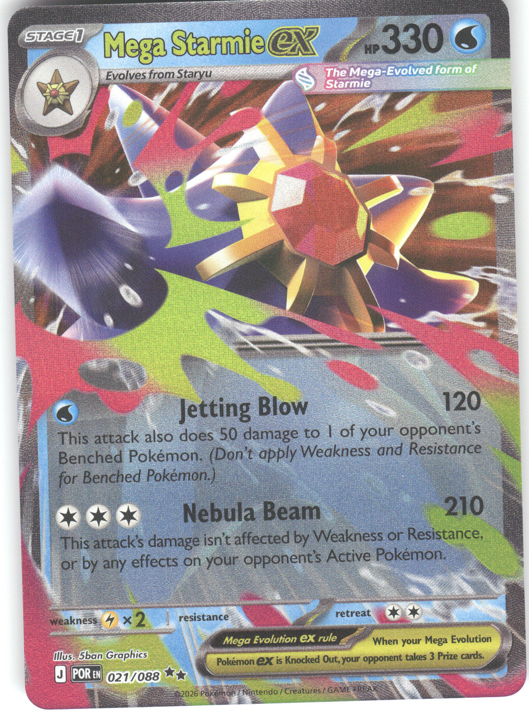 Mega Starmie ex - 021/088