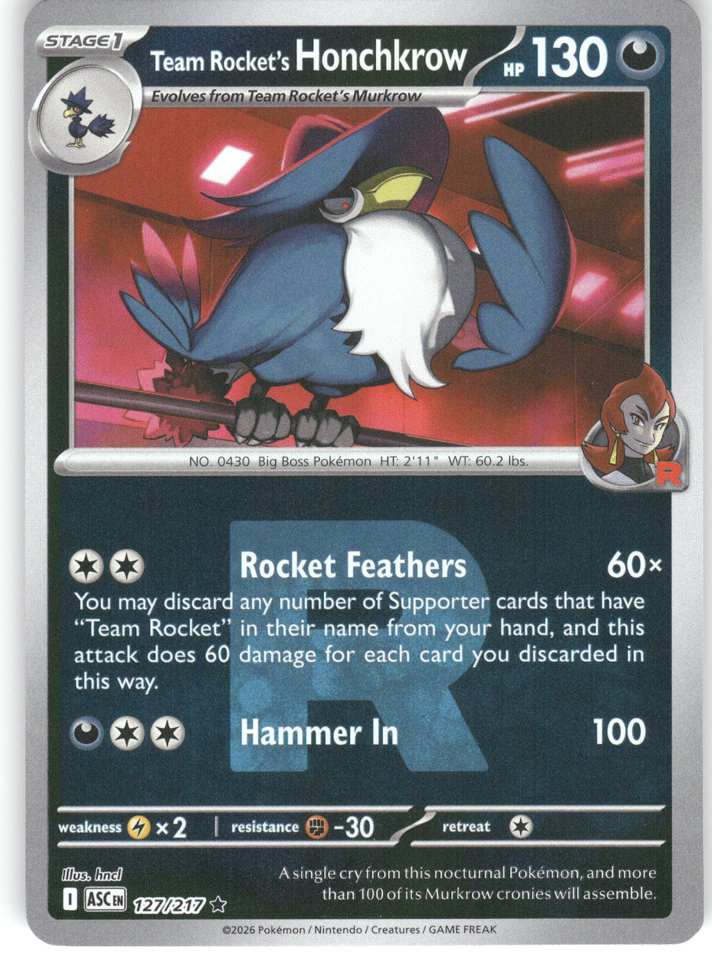 Team Rocket's Honchkrow (Team Rocket)