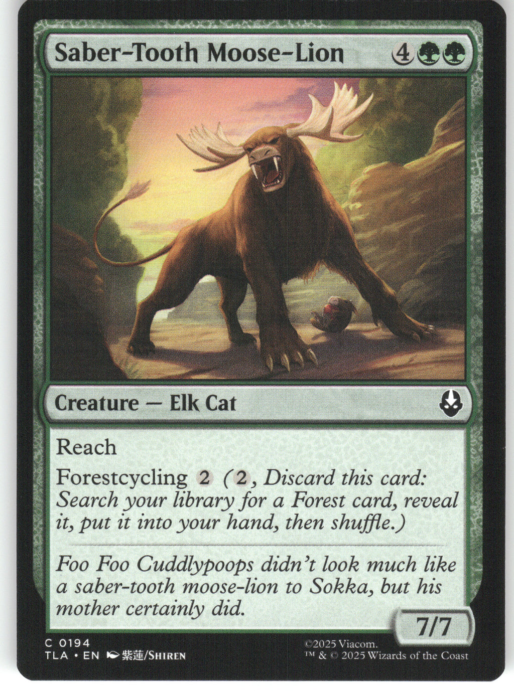 Saber-Tooth Moose-Lion