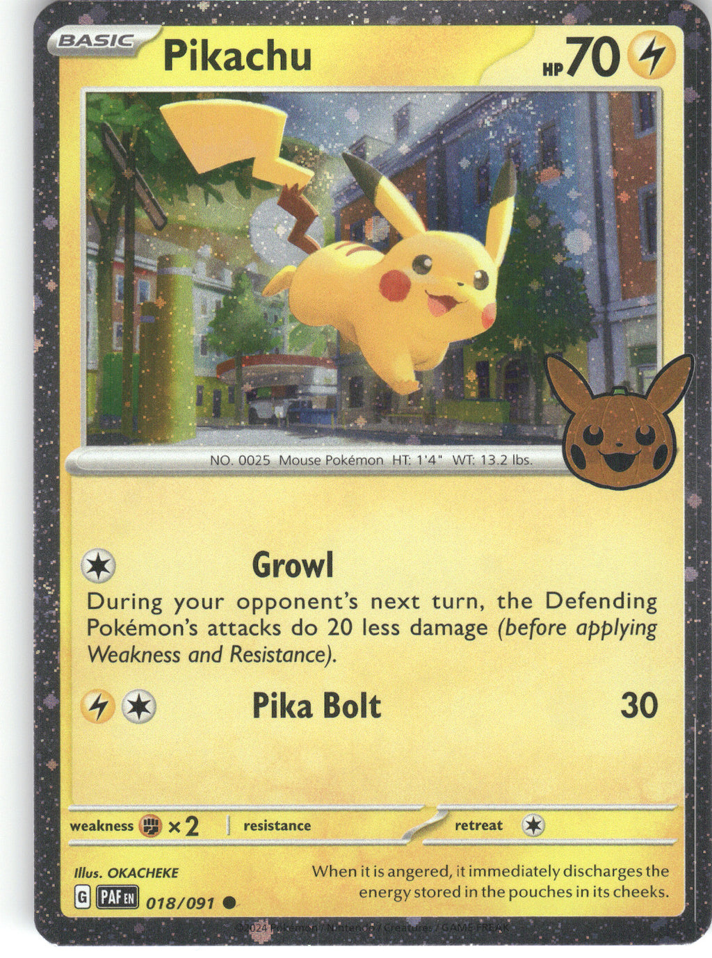 Pikachu - 018/091 (Cosmos Holo)