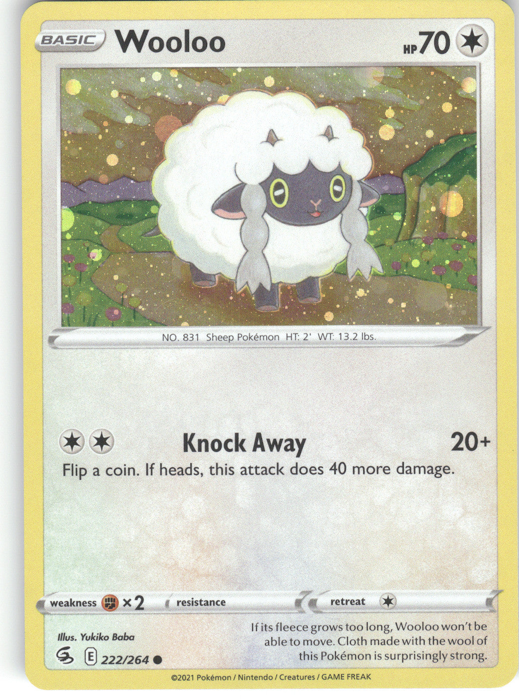 Wooloo - 222/264 (Cosmos Holo)