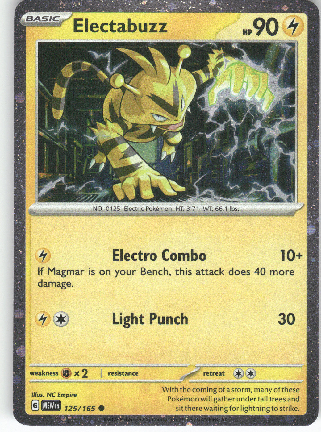 Electabuzz - 125/165 (Cosmos Holo)