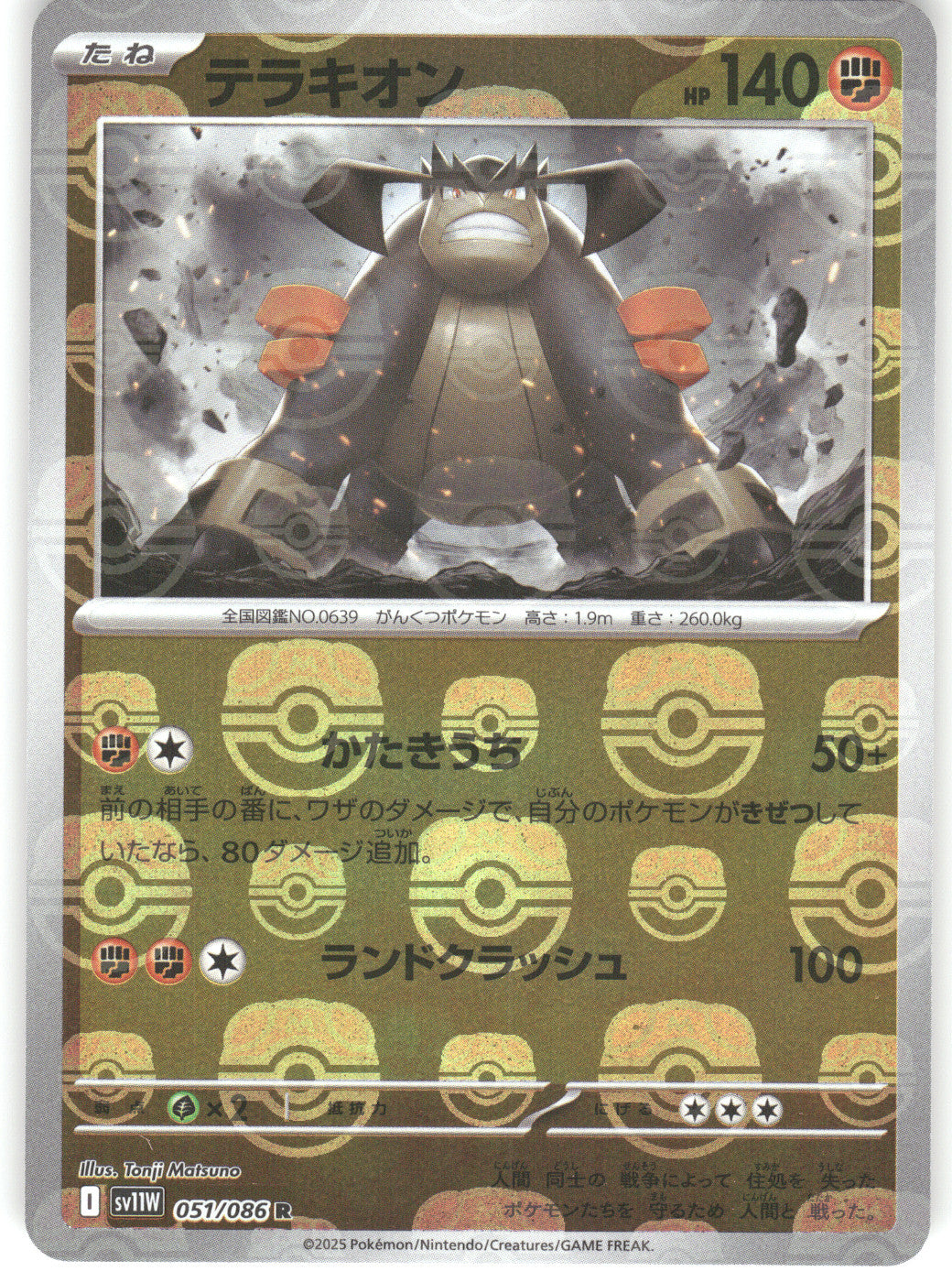 Terrakion - 051/086 (Master Ball Pattern)