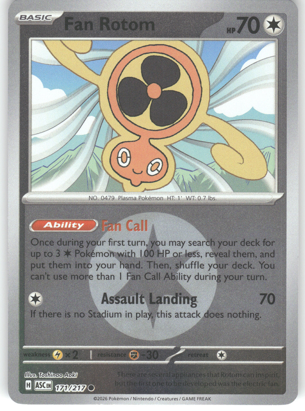 Fan Rotom - 171/217 (Energy Symbol Pattern)