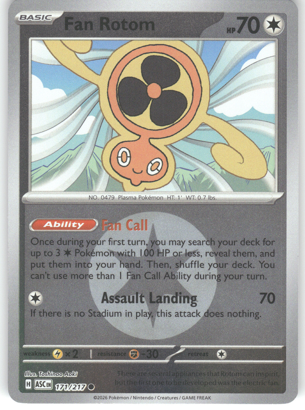Fan Rotom - 171/217 (Energy Symbol Pattern)