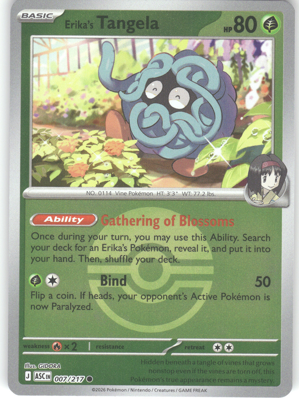 Erika's Tangela - 007/217 (Poke Ball)