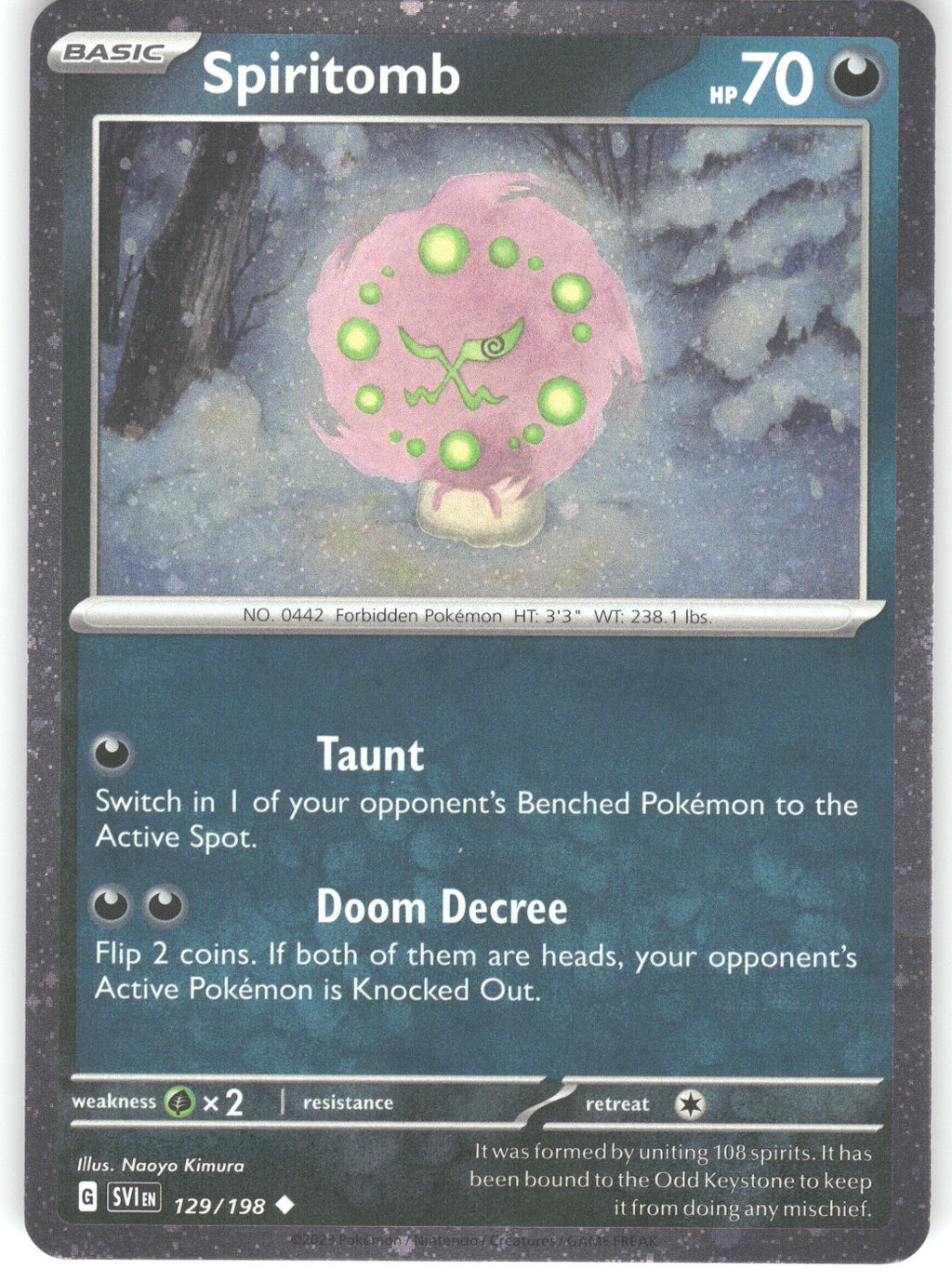 Spiritomb - 129/198 (Cosmos Holo)