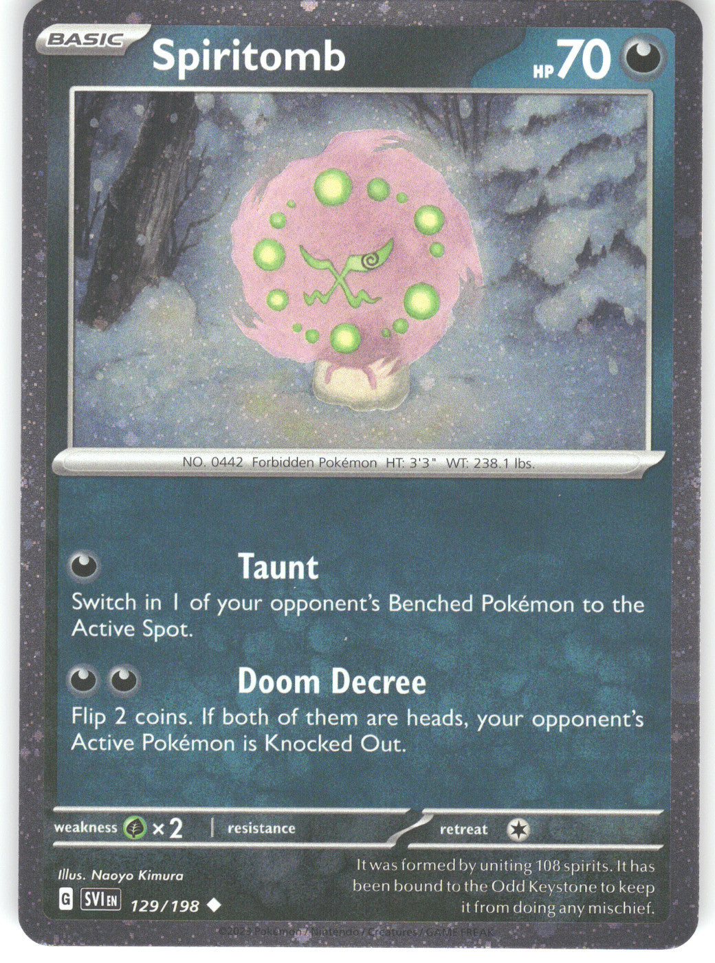 Spiritomb - 129/198 (Cosmos Holo)