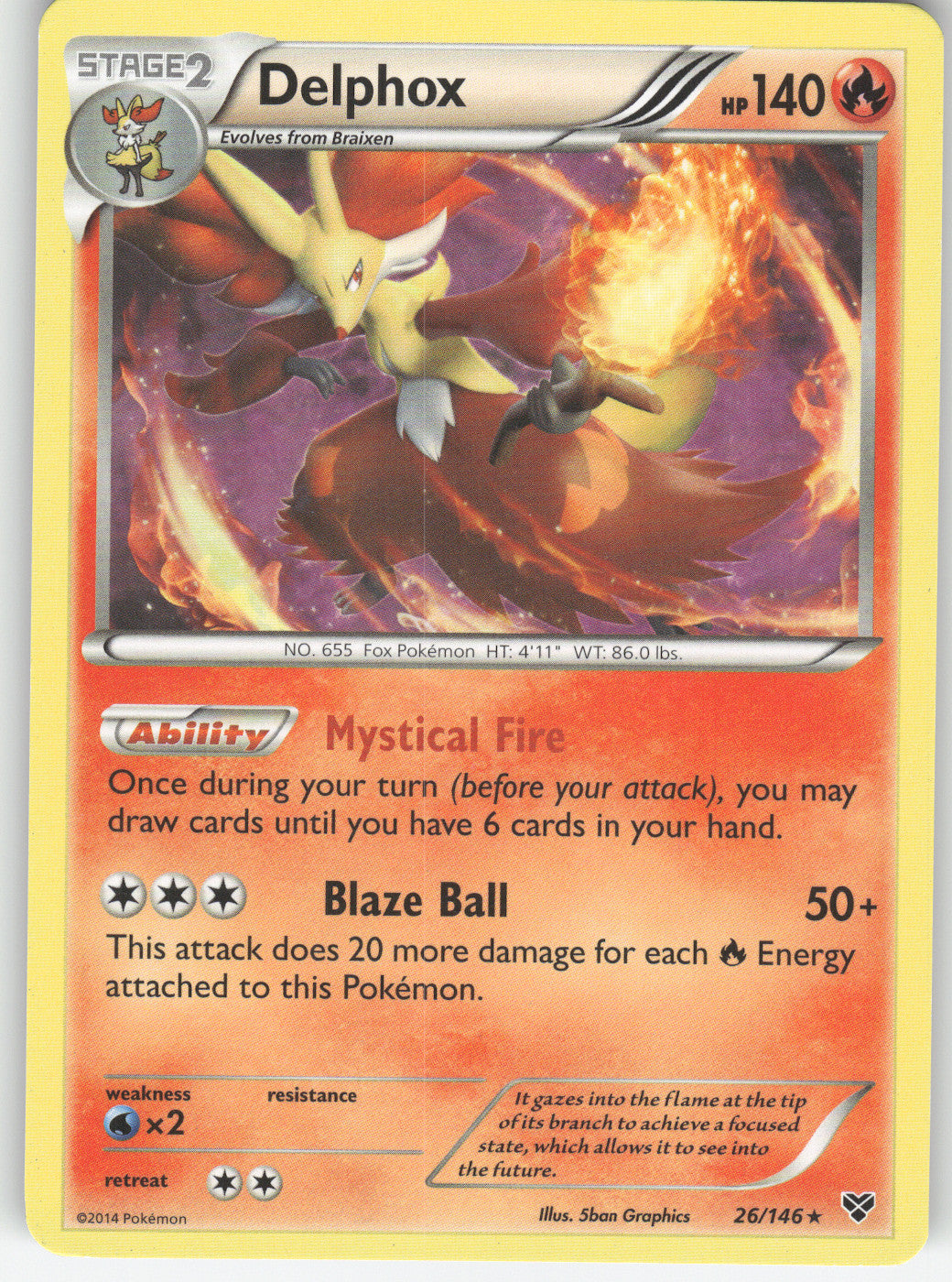 Delphox - 26/146 (XY Base Set)