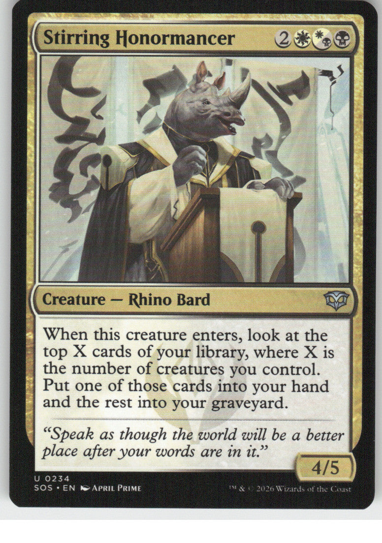 Stirring Honormancer
