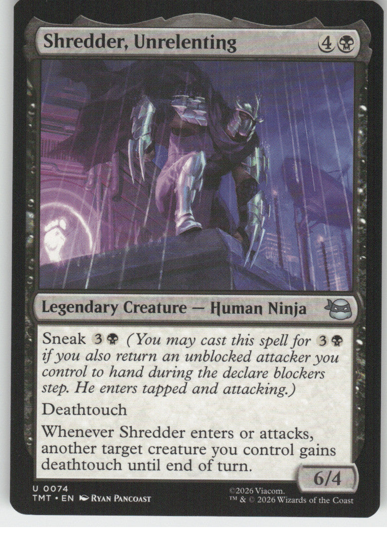 Shredder, Unrelenting