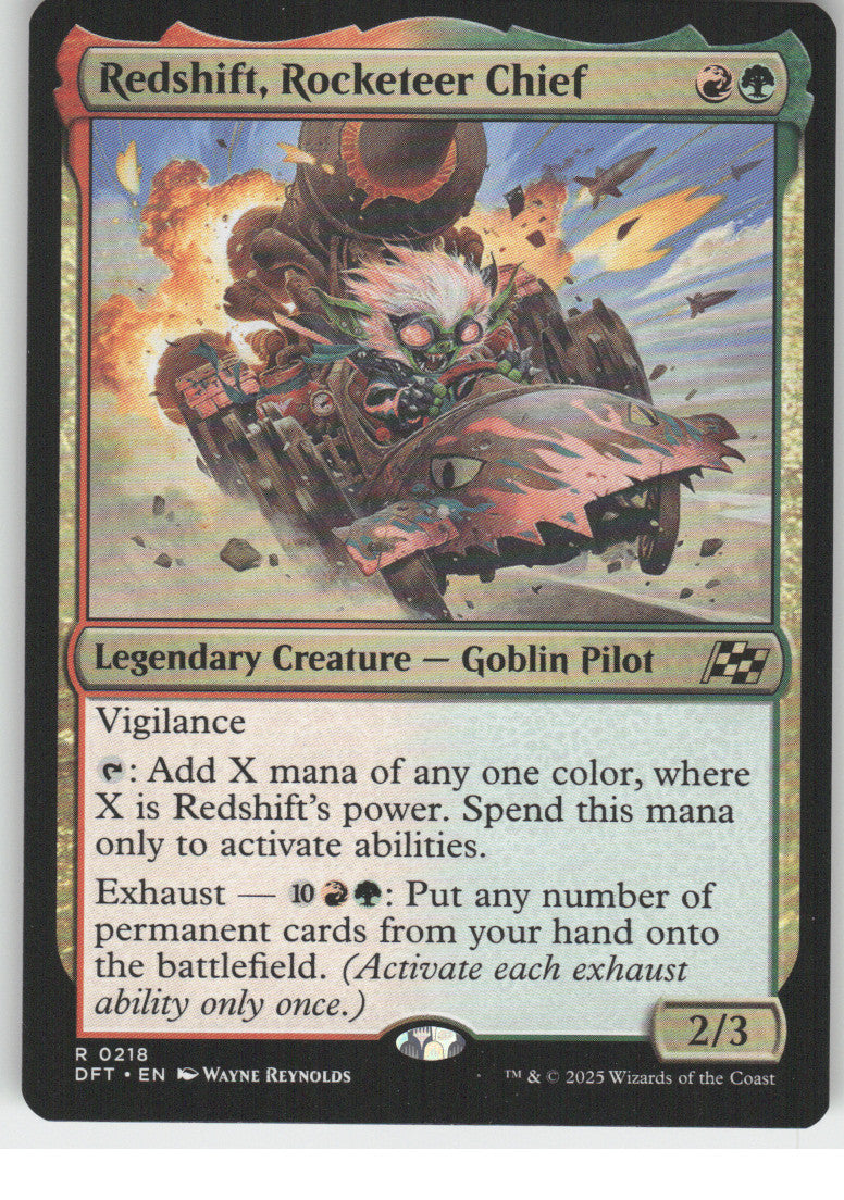 Redshift, Rocketeer Chief